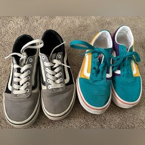 2 pair of Toddler size 12 vans